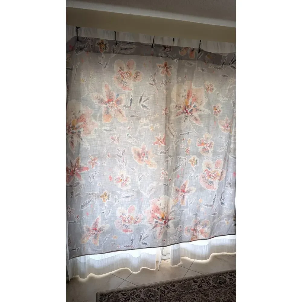 Anthropologie 100% Cotton Winslow Shower Curtain, 70